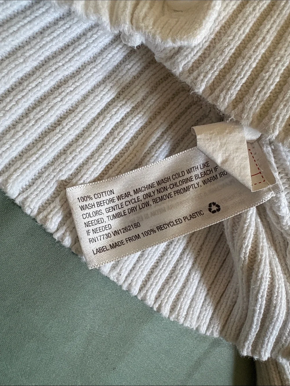 Cat & Jack White Cable Knit Button-Up Cardigan
